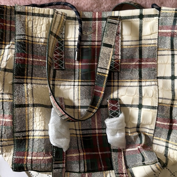 ! FINAL PRICE DROP!!!! Zadig & Voltaire Bianca XL Check Leather Tote Shopper Bag - Picture 4 of 5